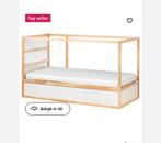 Keerbaar bed Ikea wit/grenen 90x200 cm, Gebruikt, Ophalen