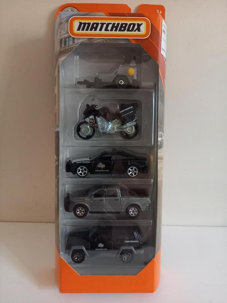 Matchbox 5 pack Texas Patrol (2018), Hobby en Vrije tijd, Modelauto's | 1:87, Nieuw, Auto, Matchbox, Ophalen of Verzenden