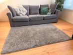 Grijs hoogwollig tapijt, Huis en Inrichting, Ophalen, Zo goed als nieuw, Grijs