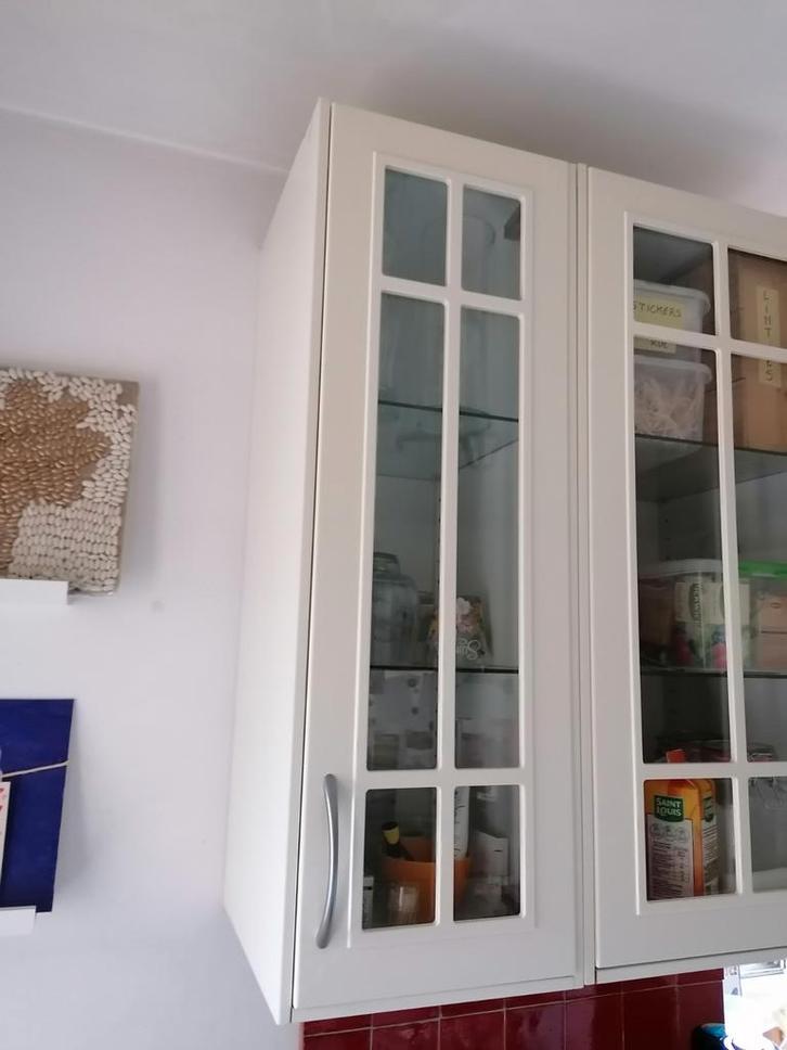 Ikea vitrine keukenkastjes, Maison & Meubles, Cuisine | Éléments de cuisine, Utilisé, Enlèvement