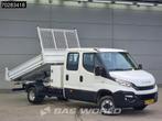 Iveco Daily 35C14 Open Laadbak Dubbel Cabine met Kist Dubbel, Auto's, Bestelwagens en Lichte vracht, Stof, Gebruikt, Iveco, Wit