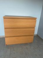 Houten malm kast ikea, Huis en Inrichting, Kasten | Ladekasten, Ophalen, Eikenhout, Zo goed als nieuw, 3 of 4 laden