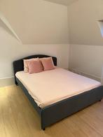 nieuw 2 persoonsbed 1m60 grijs (ophalen voor 22 november), Huis en Inrichting, Slaapkamer | Bedden, Ophalen, Grijs, 160 cm, Nieuw