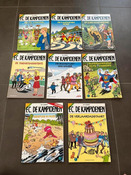 Strips Fc De Kampioenen en Vertongen & Co, Boeken, Stripverhalen, Gelezen, Meerdere stripboeken, Ophalen of Verzenden