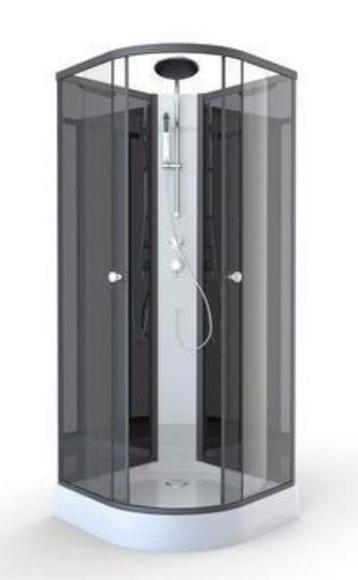 Cabine de douche complète Aurlane Zen noire 85x85x215 cm, Enlèvement, Comme neuf