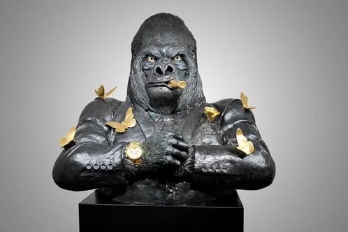 Bronze Gorilla van Yaniv Edery, Antiek en Kunst, Kunst | Overige Kunst, Ophalen of Verzenden