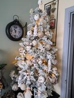 nieuw kerstboom met lichtjes versiering  en kerstbollen h140, Ophalen of Verzenden, Zo goed als nieuw