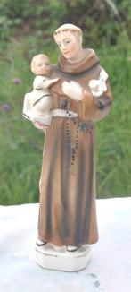 statue saint antoine a l'enfant en faience 20 cm, Enlèvement ou Envoi