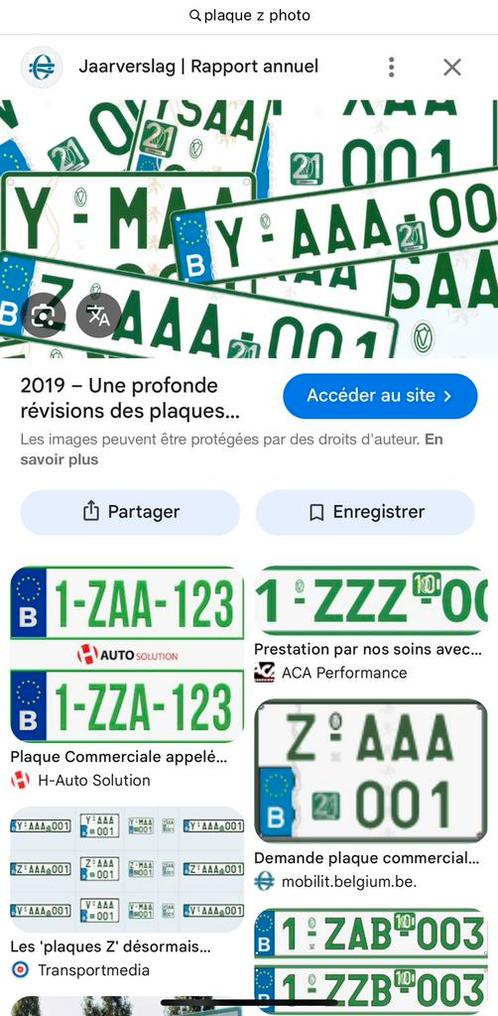 Contrôle technique / plaque Z / fourrière, Auto diversen, Autostaanplaatsen en Garages