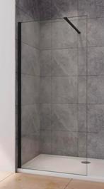 Glazen douchewand + stabilisatiestang (zwart), Huis en Inrichting, Badkamer | Complete badkamers, Ophalen, Nieuw