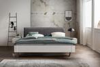 Massief grenen design bed 140/ 160/ 180/ 200cm.Natuur of Wit, Verzenden, Wit, 180 cm, 200 cm