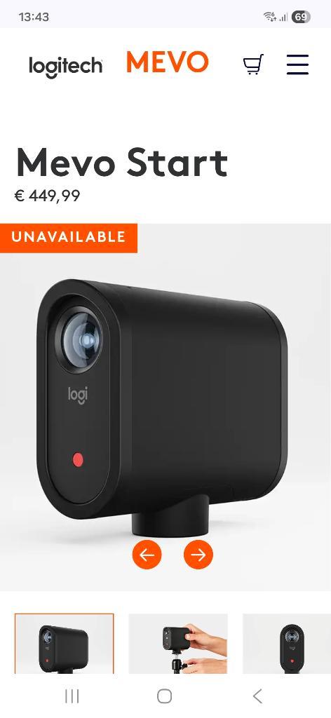 Mevo Start digital camera, TV, Hi-fi & Vidéo, Caméscopes numériques, Comme neuf, Caméra, Autres marques, Moins de 8x, Microphone externe