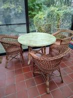 terrastafel met stoelen, Ophalen, Gebruikt, Vier personen
