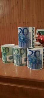 4 spaarpotten, Verzamelen, Spaarpotten, Ophalen of Verzenden, Nieuw, Metaal of Blik, Overige thema's