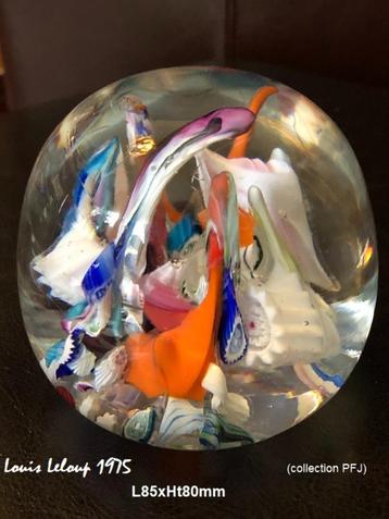 Paperweights Louis Leloup en andere glasartiesten