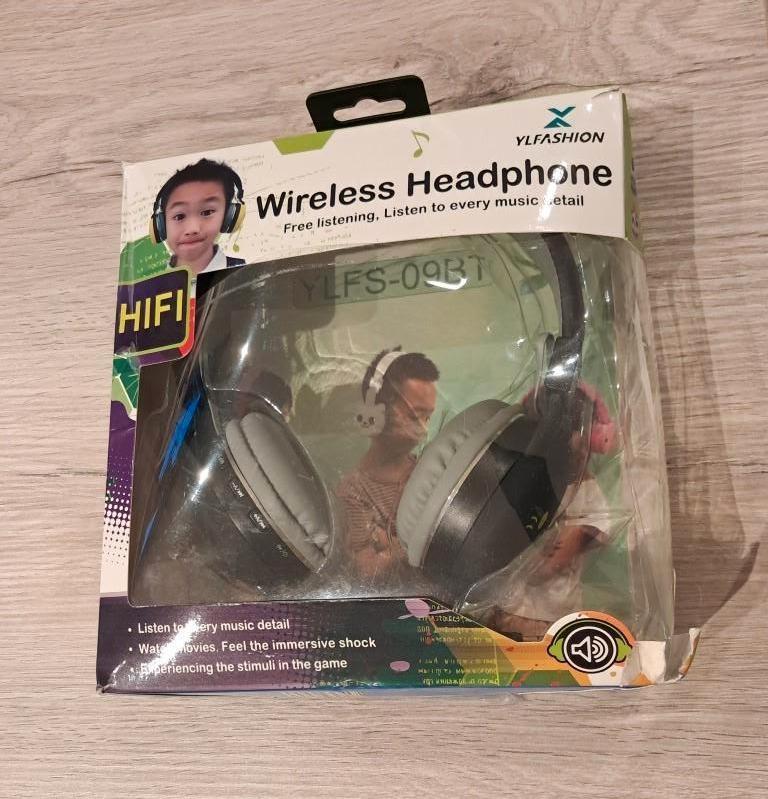 Ylfashion draadloze koptelefoon met FM radio en mp3 functie, Bluetooth, Nieuw, Op oor (supra aural), Ophalen