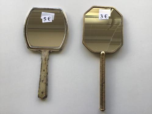 2 mooie maar gebruikte handspiegels en andere..., Antiek en Kunst, Curiosa en Brocante, Ophalen of Verzenden