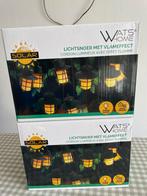 2x nieuwe lichtslinger met vlameffect op zonne energie, Tuin en Terras, Buitenverlichting, Ophalen, Nieuw