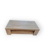 Lamulux salontafel – Langwerpig model – Onderdeel van set, Eikenhout, 55 tot 75 cm, Zo goed als nieuw, Rechthoekig