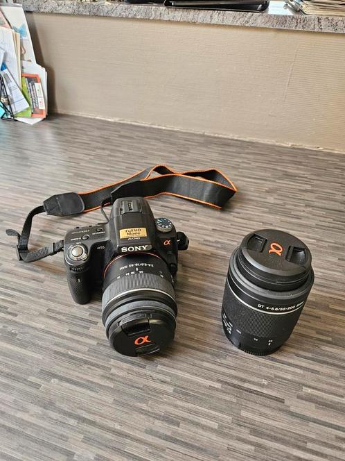 Reflexcamera sony alpha 55, Audio, Tv en Foto, Fotocamera's Analoog, Gebruikt, Ophalen