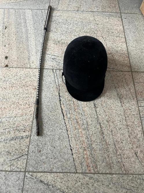 christy beaufort paardenhelm en paardenzweep, Dieren en Toebehoren, Paardrijkleding, Nieuw, Cap, Ophalen of Verzenden