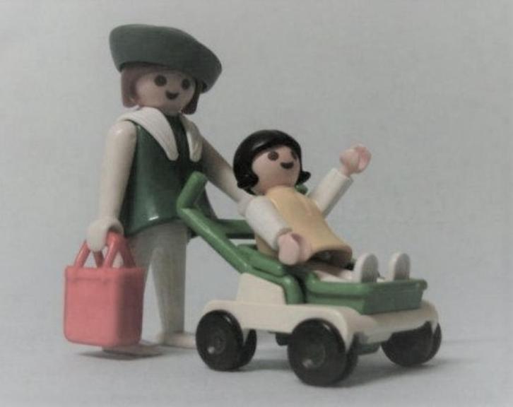 PLAYMOBIL - 1ste kinderwagen set -1981 - 2 klicky - Vintage-, Kinderen en Baby's, Speelgoed | Playmobil, Ophalen of Verzenden