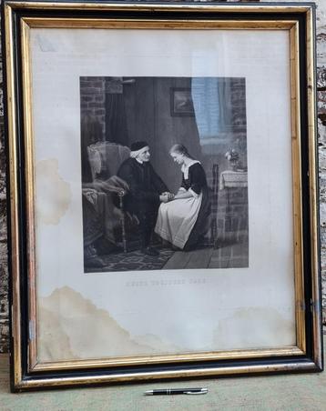 Conversation 'Reste toujours sage' gravure  beschikbaar voor biedingen