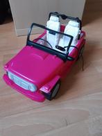 Barbie jeep voiture rose, Gebruikt, Ophalen