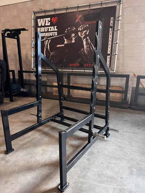 Professioneel Squatrek / Bankdruk rek, Sport en Fitness, Fitnessmaterialen, Zo goed als nieuw, Overige typen, Ophalen