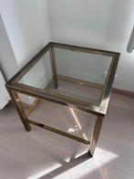 Bijzettafel, Gebruikt, Vierkant, 55 tot 75 cm, Glas