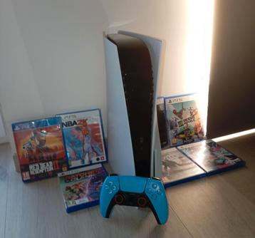 À vendre : Console PS5 + 7 jeux + manette – Très bon état beschikbaar voor biedingen