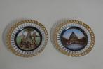 2 porceleinen sierborden basiliek Scherpenheuvel, Antiek en Kunst, Ophalen of Verzenden