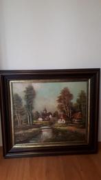 Schilderij dorpszicht .