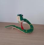 Een knuffel van een groene slang (50cm lang), Kinderen en Baby's, Speelgoed | Knuffels en Pluche, Ophalen of Verzenden, Zo goed als nieuw