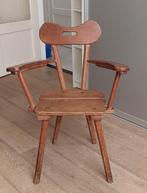 Chaise rustique en bois, Ophalen, Gebruikt, Bruin, Eén