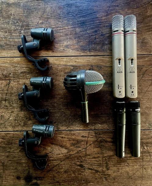 microfoons set voor drums, Muziek en Instrumenten, Microfoons, Zo goed als nieuw, Instrumentmicrofoon, Ophalen of Verzenden
