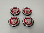 Rode Jaguar Naafdoppen /Naafkappen 59mm Set van 4 stuks, Verzenden, Nieuw