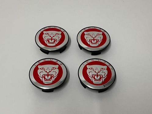 Rode Jaguar Naafdoppen /Naafkappen 59mm Set van 4 stuks, Auto diversen, Wieldoppen, Nieuw, Verzenden