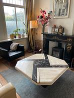 Marmer marmeren salontafel retro travertin, Huis en Inrichting, Ophalen