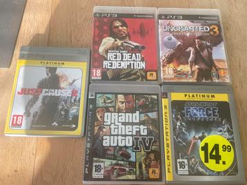PS3 spellen, 5 stuks incl. Boekjes (Zemst) beschikbaar voor biedingen