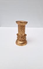 Bougeoir colonne doré avec 4 anges Danemark, Maison & Meubles, Enlèvement ou Envoi, Comme neuf, Or, Chandelier