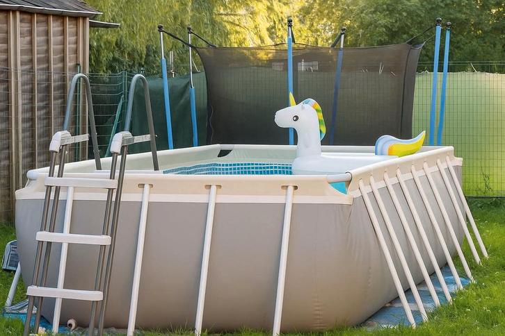 Piscine intex tubulaire 4m x 2m x 1m, Tuin en Terras, Zwembaden