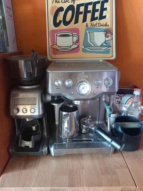 Solis espressomachine en koffiemaler. Goede staat., Elektronische apparatuur, Koffiezetapparaten, Gebruikt, Koffiebonen, Espresso apparaat