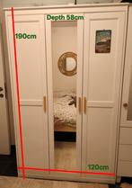 Songesand wit kleerkast x2 Ikea, Ophalen, Zo goed als nieuw, Overige houtsoorten, Met deur(en)