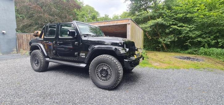 Jeep Wrangler utilitaire, Autos, Jeep, Particulier, Wrangler, Diesel, Euro 6, SUV ou Tout-terrain, Automatique, Noir, Noir, Cuir