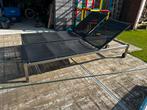 Inox ligbedden van designmerk Gloster incl. kussens., Tuin en Terras, Ligbedden, Ophalen, Gebruikt, Verstelbaar