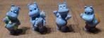Happy Hippos: 4 figuurtjes, Ophalen of Verzenden, Gebruikt