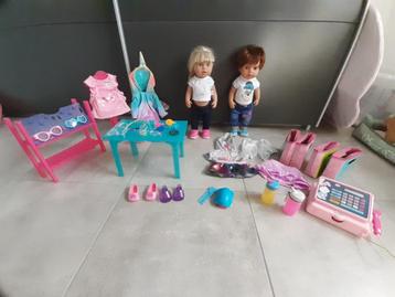 Baby Born : 2 poppen (meisje + jongen) + paard + accessoires