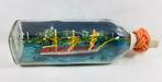 Vintage gemonteerd schip in glazen fles 70’s, Ophalen of Verzenden
