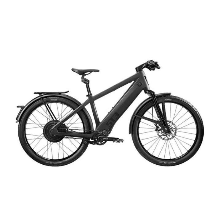 Stromer ST3 Pinion L Black - 8.000 km, Fietsen en Brommers, Elektrische fietsen, Zo goed als nieuw, Stromer, 50 km per accu of meer